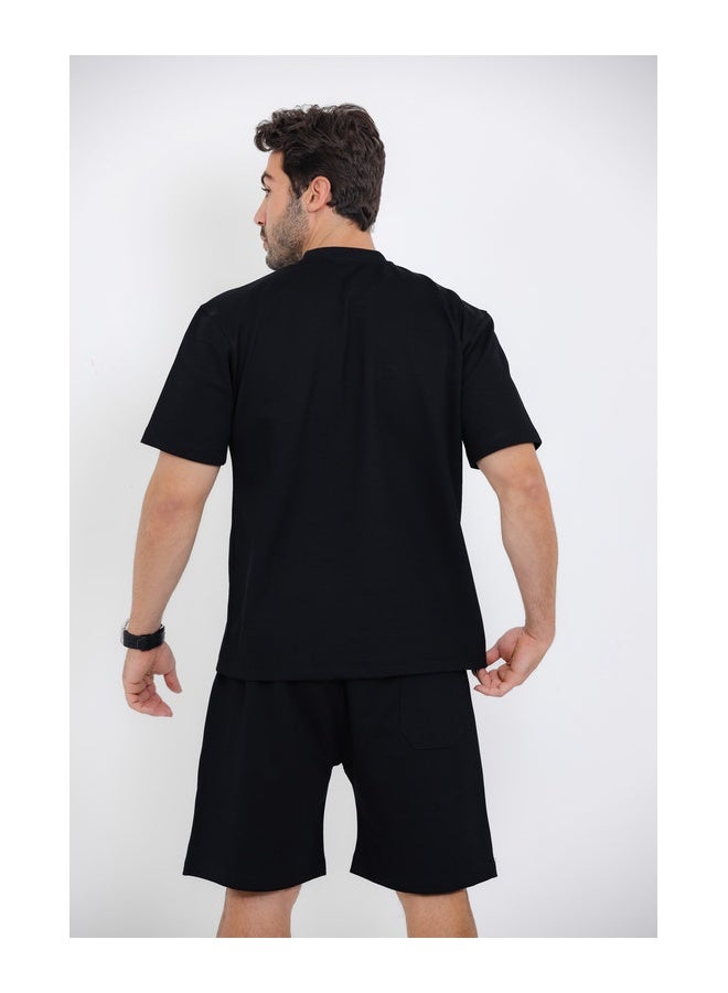 WHITE RABBIT Printed Black Cotton Men Pajama  - Image 3