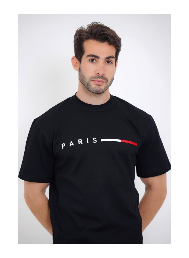 WHITE RABBIT Printed Black Cotton Men Pajama  - Image 4