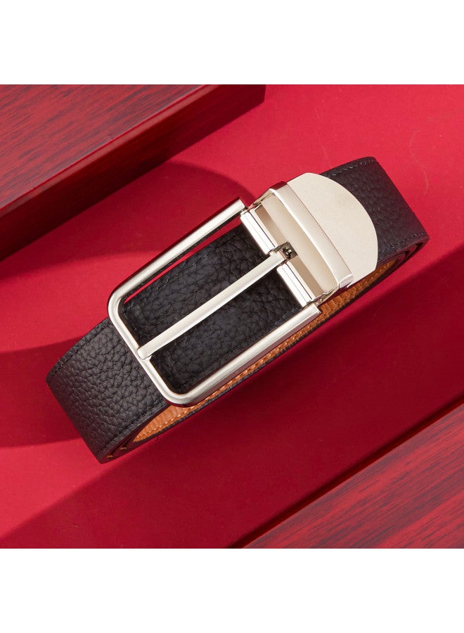 YEARCON Perfect Gift Choice】high-quality Wooden Gift Box With Genuine Leather Men's Belt For Boyfriend - Image 5