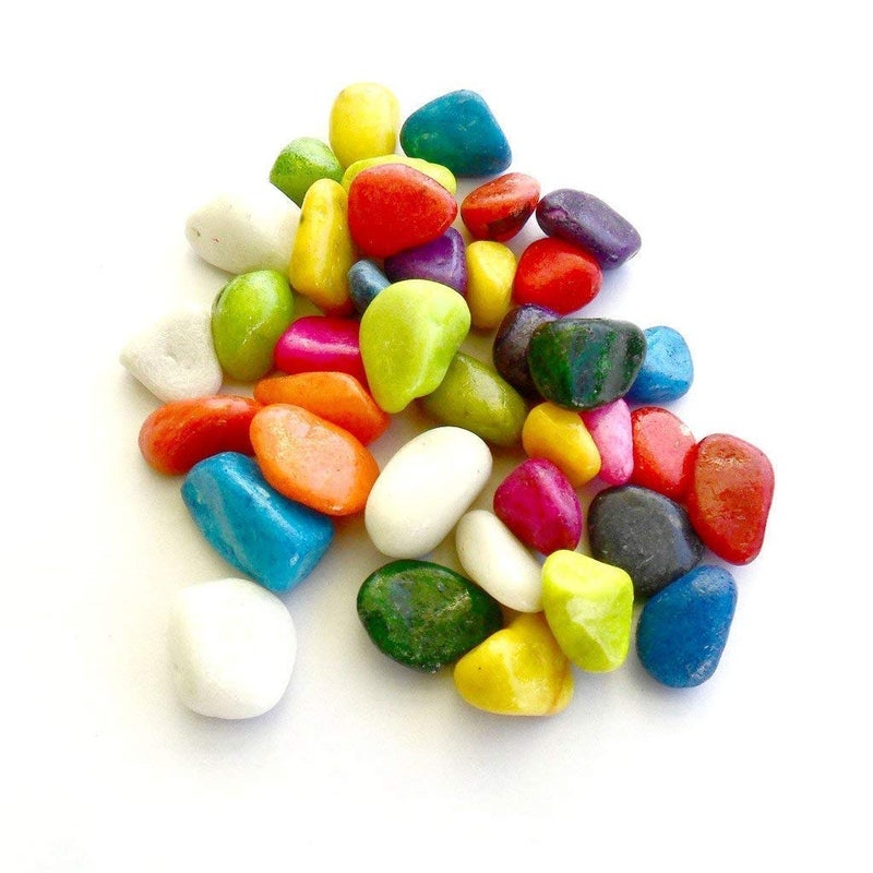 Creative Farmer 500Gm MultiColor Mixed MultiColored PebblesGravelsStone 500Gm I - Image 1