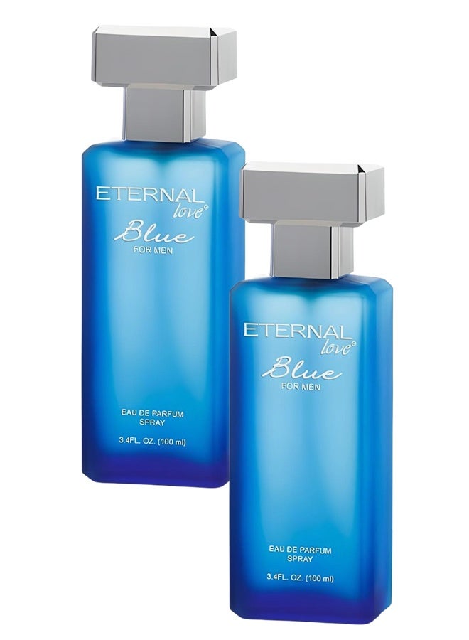 إتيرنال لاف 2 قطع عطر بلو للرجال 100 مل - Image 1