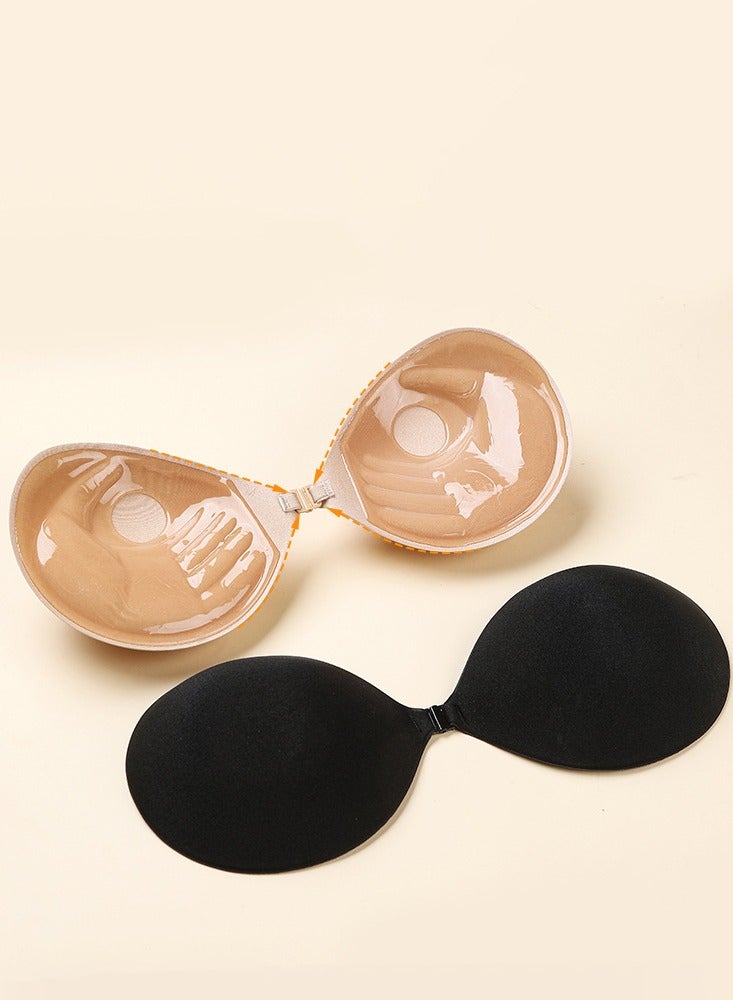 Sticky Bra Thick version Women's Adhesive Invisible Backless Strapless Push Up Bra for A Cup Upgrade Waterproof and Sweatproof Easy to Wear for Women Girls Wedding Dress Full Dress