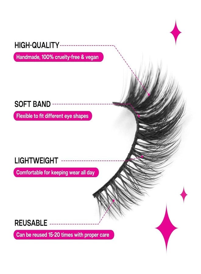 Brille Bee False Eyelashes 10D Fake Eyelashes Long Natural Eyelash 10 Pairs - Image 4