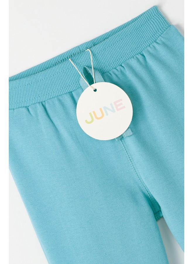 جون بنطلون قطني أساسي لبرج السرطان باللون الفيروزي - Image 4