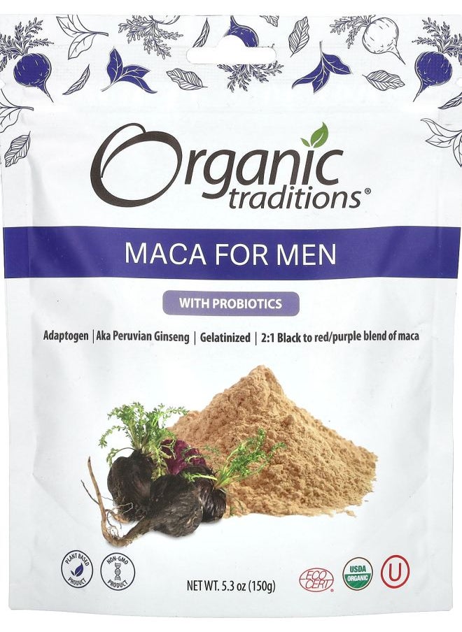 Organic Traditions - Maca For Men with Probiotics 5.3 oz (150 g) - Image 1