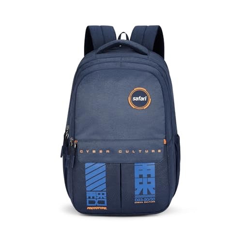 Safari Quadro 43L School bag for Boys and Girls, Office use/travel bag for men & women, Casual 4 Compartment Printed Large Backpack Bags with Armor Base, Organizer, File holder, Rain Cover, Antitheft - Image 1