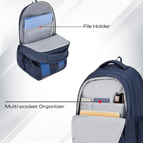 Safari Quadro 43L School bag for Boys and Girls, Office use/travel bag for men & women, Casual 4 Compartment Printed Large Backpack Bags with Armor Base, Organizer, File holder, Rain Cover, Antitheft - Image 3