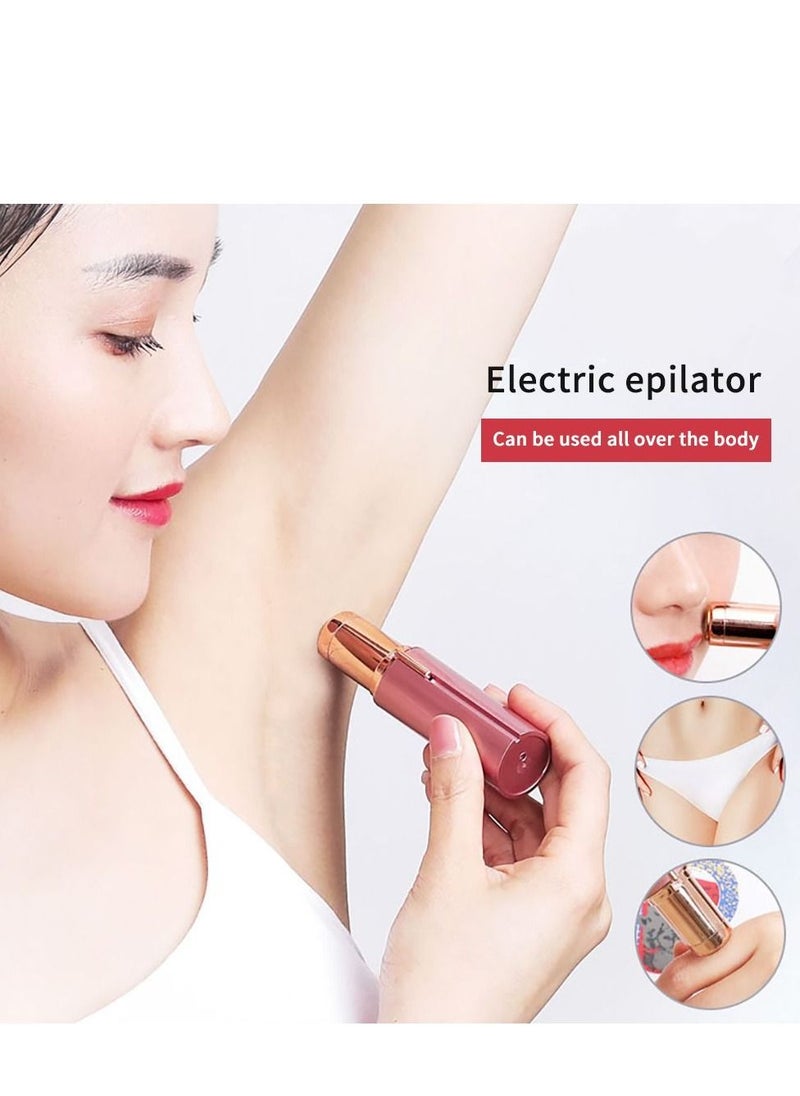 ماركة غير محددة آلة إزالة الشعر النسائية و أداة تشذيب الحاجب ماكينة حلاقة USB قابلة للشحن  - Image 2