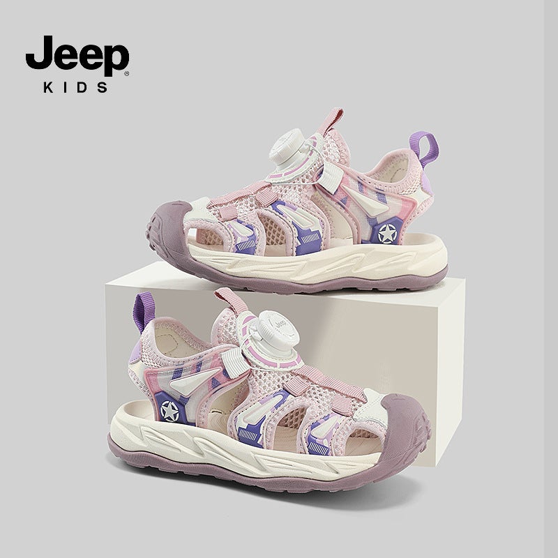 Jeep Children'S Sandals Summer Summer Breathable Middle And Large Children'S Non-Slip Baby Boys Beach Shoes - Image 5