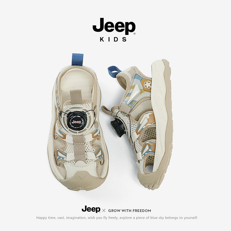 Jeep Children'S Sandals Summer Summer Breathable Middle And Large Children'S Non-Slip Baby Boys Beach Shoes - Image 4