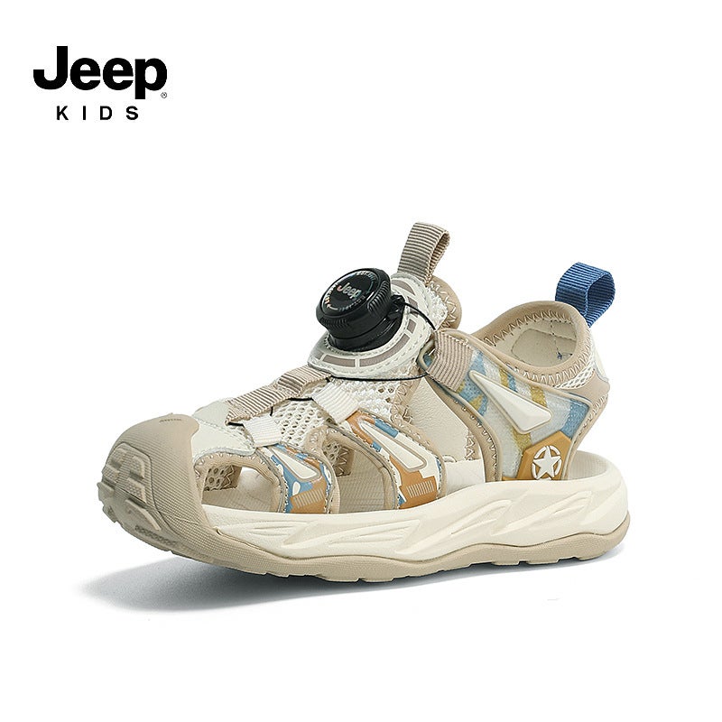 Jeep Children'S Sandals Summer Summer Breathable Middle And Large Children'S Non-Slip Baby Boys Beach Shoes - Image 1