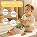 KMTJT Montessori Wooden Carrot Harvest Toy Shape Sorting Matching Game for Toddlers 13 Years Fine Motor Skills Development Educational Easter Birthday Gifts for Baby Boys Girls Red - Image 4