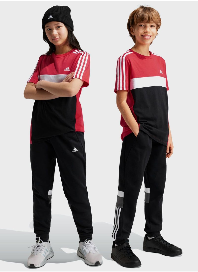 Adidas - Junior 3 Stripes Tiberio Sweatpants - Image 1
