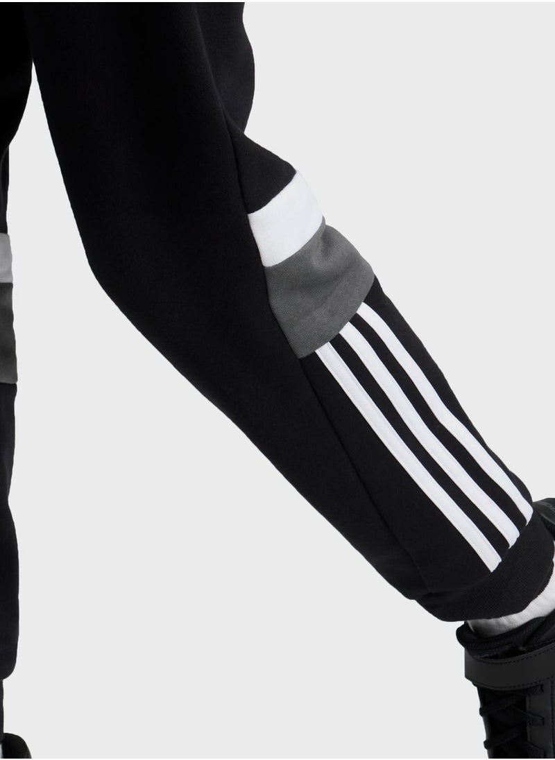 Adidas - Junior 3 Stripes Tiberio Sweatpants - Image 1