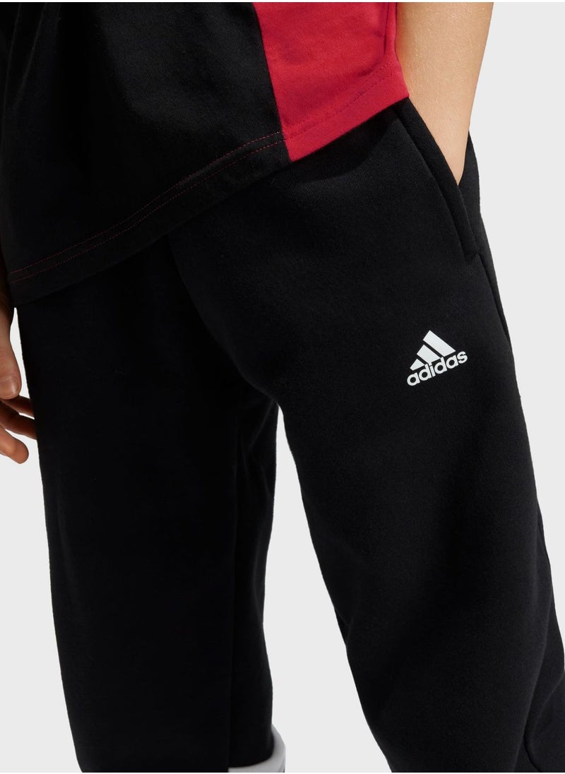 Adidas - Junior 3 Stripes Tiberio Sweatpants - Image 1