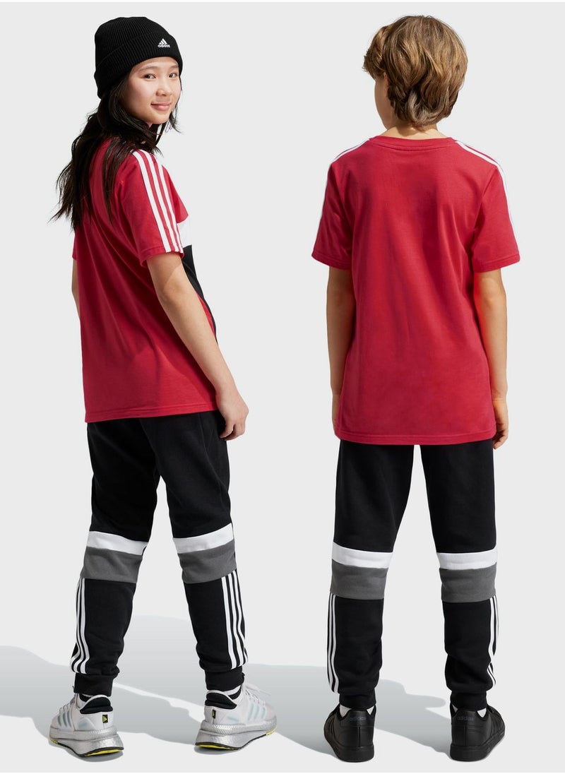 Adidas - Junior 3 Stripes Tiberio Sweatpants - Image 1