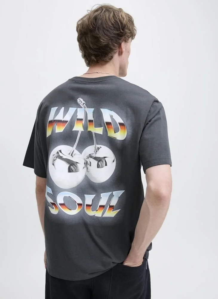 JACK & JONES Graphic Crew Neck T-Shirt