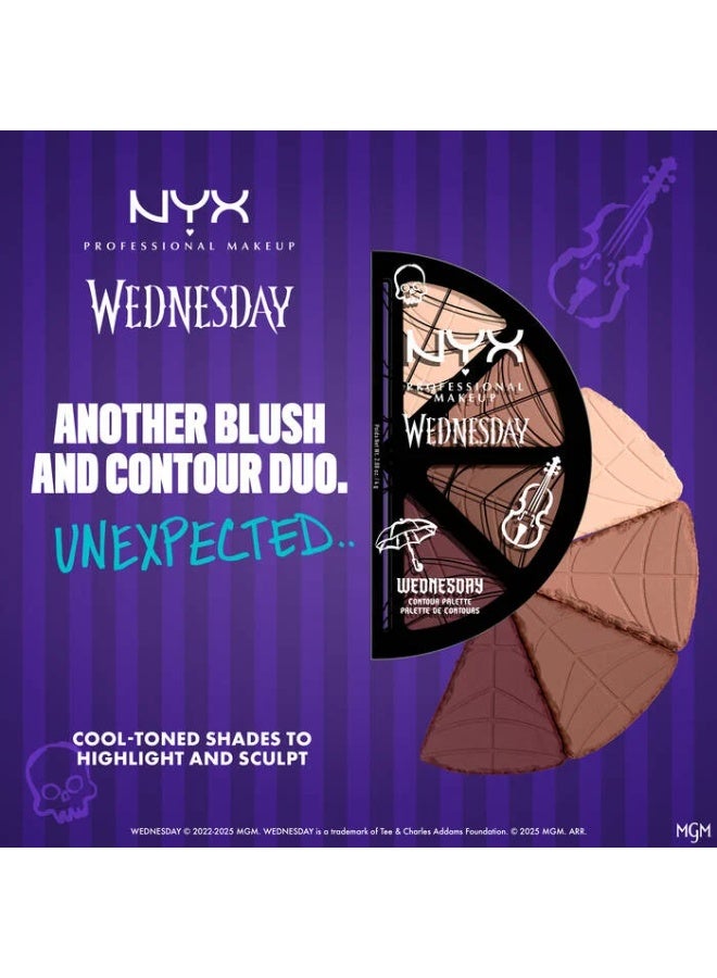 NYX PROFESSIONAL MAKEUP Wednesday Stained Glass Contour Palette - Image 4