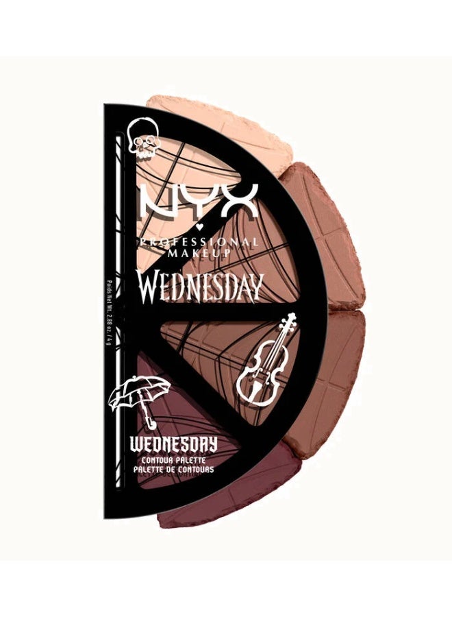 NYX PROFESSIONAL MAKEUP Wednesday Stained Glass Contour Palette - Image 1