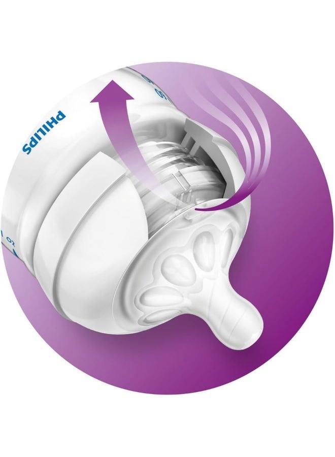 Philips Avent 9oz Natural Baby Bottles 3-Pack - Blue - Image 4