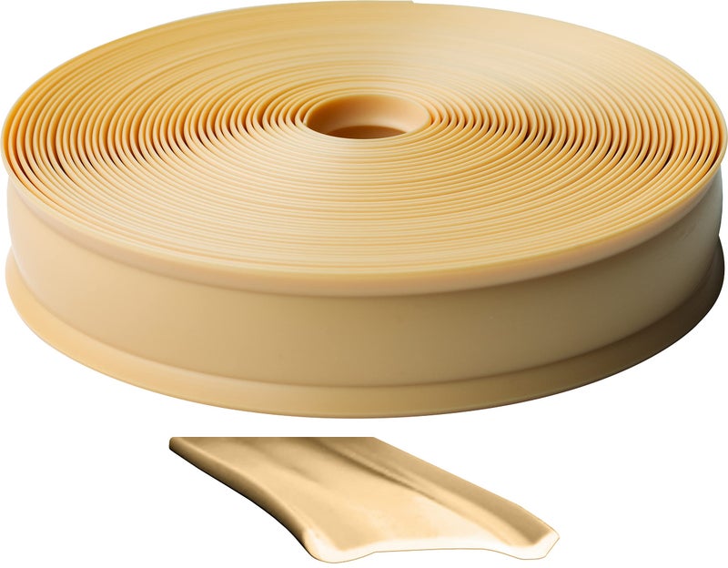 RV Designer 1 Inch Wide Vinyl Trim Insert for RVs -Flexible Molding, Exterior Use, and Roof Edge Molding - Ideal for Travel Trailers and Campers, Heavy Duty, 25 Foot Roll, Beige - Image 5