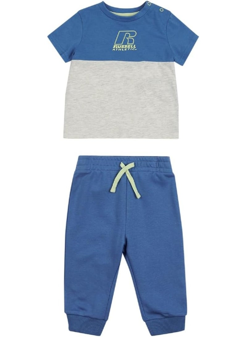 Russell Athletic Newborn Baby And Toddler T Shirt And Joggers Set 3Y Hot Pink