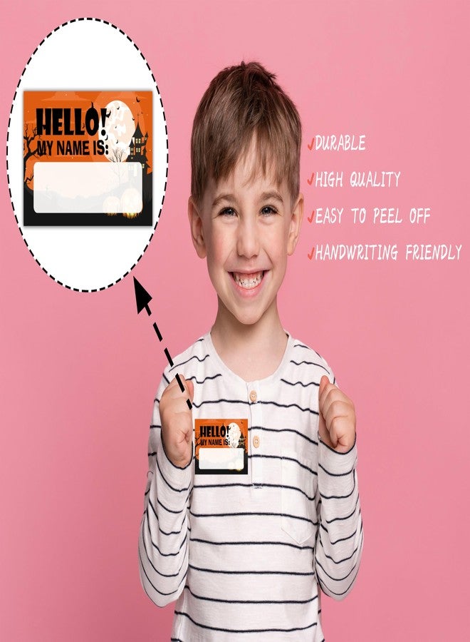 Foosproea What's Your Halloween Name Game - Halloween Party Game Sign for Boys Girls - Family School Classroom Activities - 1 Standing Sign and 30 Stickers - Kids Autumn Party Supplies Decorations(02) - Image 5
