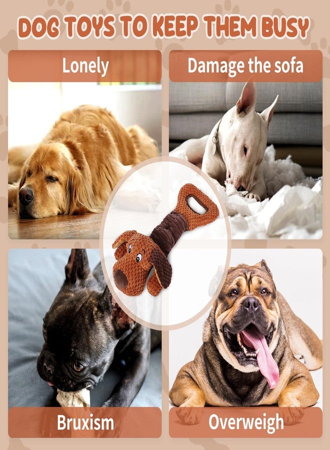 Erhalithegro Interactive Tug of War Puppy Toys,Squeaky Pull Toys for Indoor/Outdoor Use Puppy Chew Toys for Teething Plush with Crinkle Paper for Small and Medium - Image 5