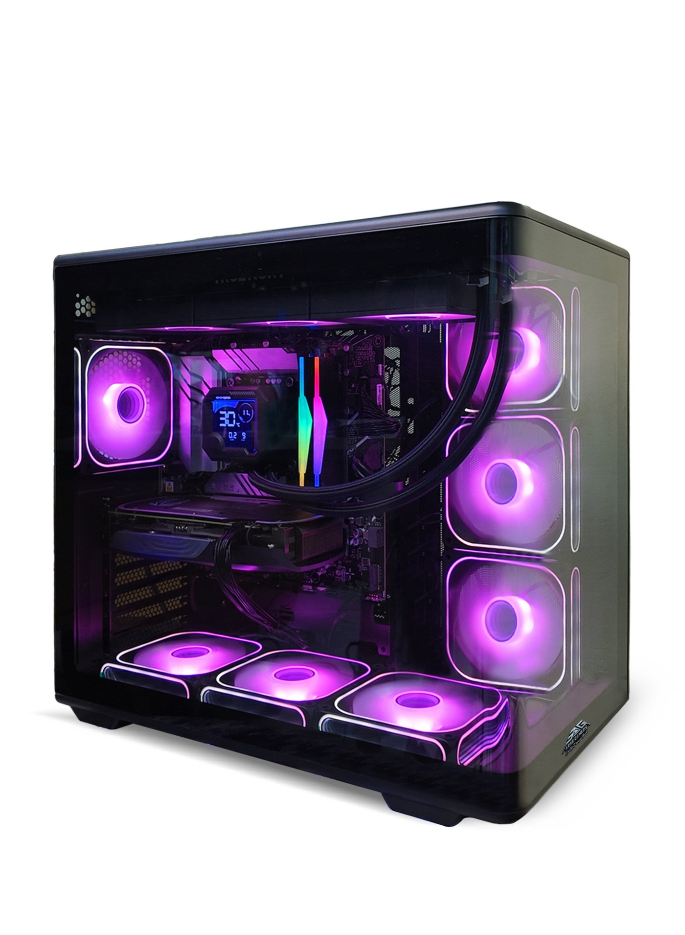 Gaming PC, AMD Ryzen7-9600X Processor/16GB RAM/1TB SSD/6GB Nvidia GeForce RTX 5060 Graphics/Windows 11 Pro/ RGB Gaming Case Black