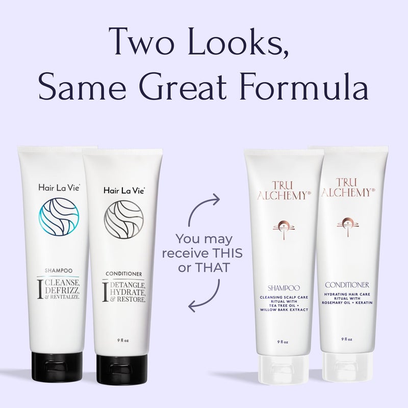 Tru Alchemy Shampoo & Conditioner - Best Shampoo and Conditioner for Dry Damaged Hair - Speed Up Hair Growth and Boost Volume, 9 fl oz. - Image 2