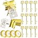 WODEGIFT 100 PCS Skeleton Key Bottle OpenerWedding Favors for GuestsWedding Gifts for Guests with Candy Box Thank You Card and Ribbon Gold - Image 3