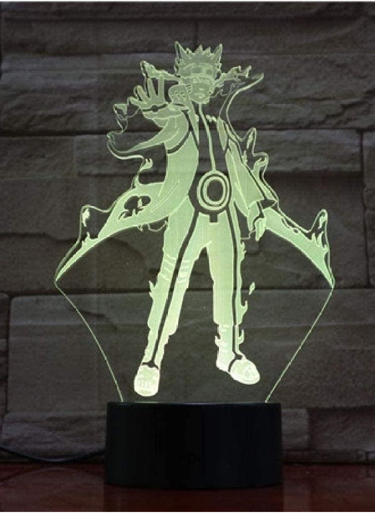 althiqahkey - Naruto 16 Colors Cartoon USB Changing Table Projection Lamp Uzumaki Naruto Sasu Kekakash Illuminated Led Action Figure Luminous Toys - Image 1