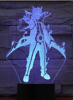 Naruto 16 Colors Cartoon USB Changing Table Projection Lamp Uzumaki Naruto Sasu Kekakash Illuminated Led Action Figure Luminous Toys