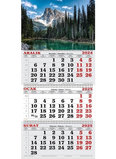 GENC DIJITAL BASKI 2025 Sailor Calendar-Snow Melting in the Mountains 