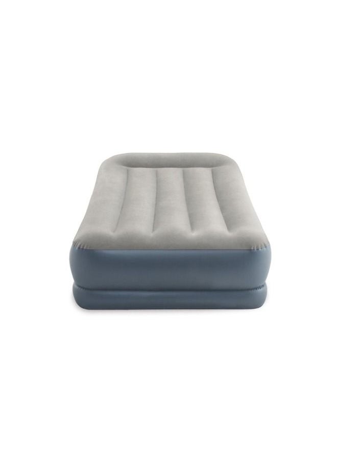 INTEX - Twin Pillow Rest Mid-Rise Airbed With Fiber-tech Bip (W/220-240v Built-in Pump) - Image 1