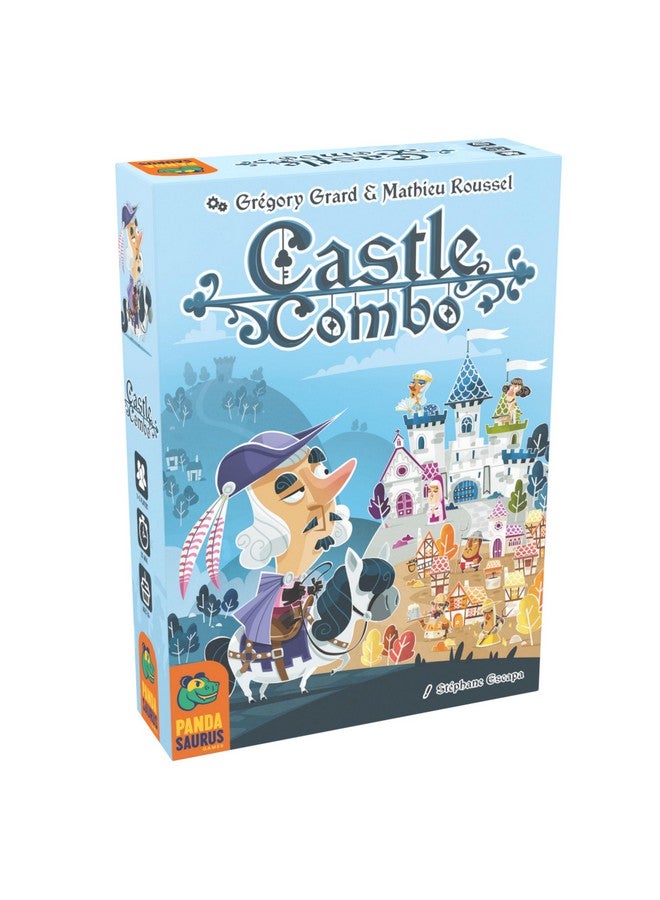 Pandasaurus Games Castle Combo Card Game - Maximize Combos in This Card Placement Strategy Game, Quick Competitive Family Game for Kids & Adults, Ages 10+, 2-5 Players, Playtime, Made - Image 1