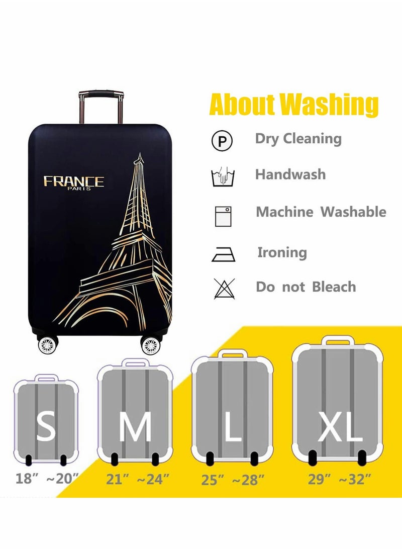 Generic hickened Luggage Cover, Water proof Travel Gear Luggage Protective Cover, Washable Spandex Suitcase Cover for 25"-28"luggage  - Image 5