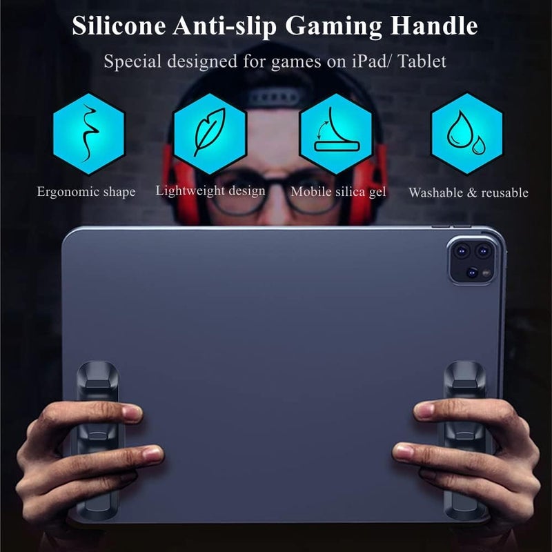 Cubonic PB01 Gaming Handle for Pad, Multi-Finger Operation Silicone Gamepad Grip, Tablet Game Controller for PUBG. - Image 2