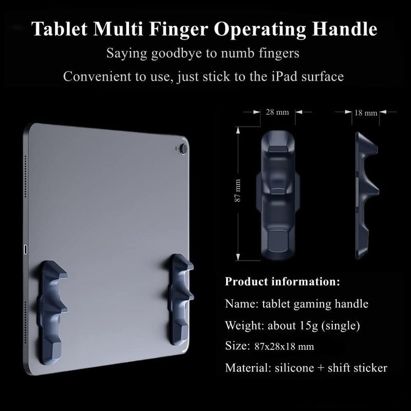 Cubonic PB01 Gaming Handle for Pad, Multi-Finger Operation Silicone Gamepad Grip, Tablet Game Controller for PUBG. - Image 4