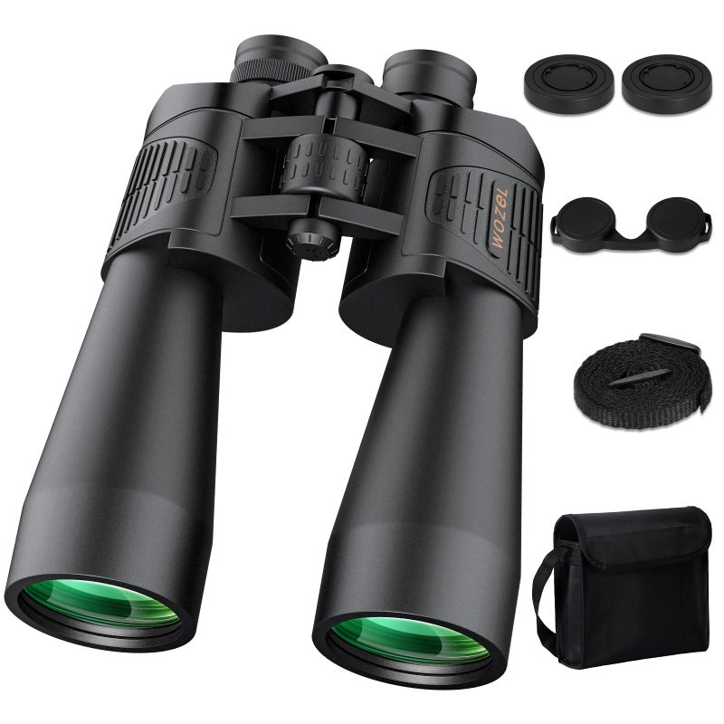WOZEL 20x70 Binoculars for Adults High Powered - WOZEL HD Bird Binoculars with Clear Low Light Vision - Powerful Binocular for Bird Watching Hunting Travel Outdoor Hiking - Christmas Birthday Gifts for Men - Image 1