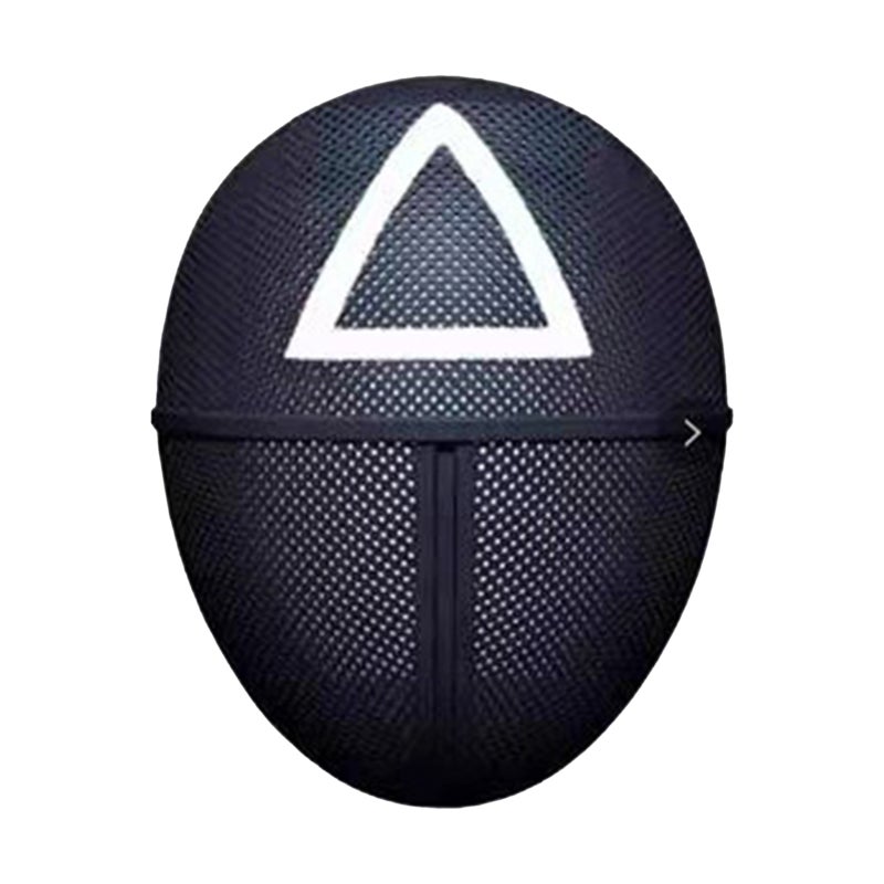 Game Mask Horror Game Cosplay Costume Masquerade Accessory Full Face Cover Festival Parties Cosplay Mask for Men Women, Triangle - Image 1
