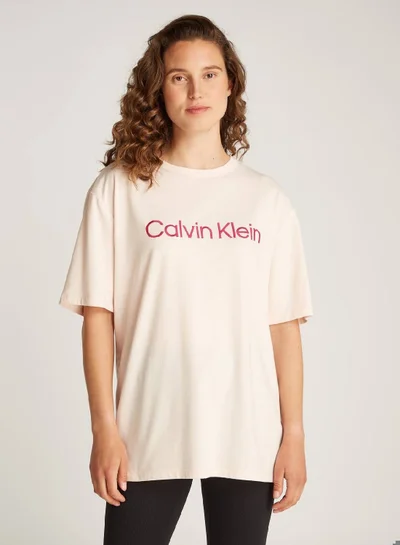 CALVIN KLEIN Logo Embroidered Oversized T-Shirt