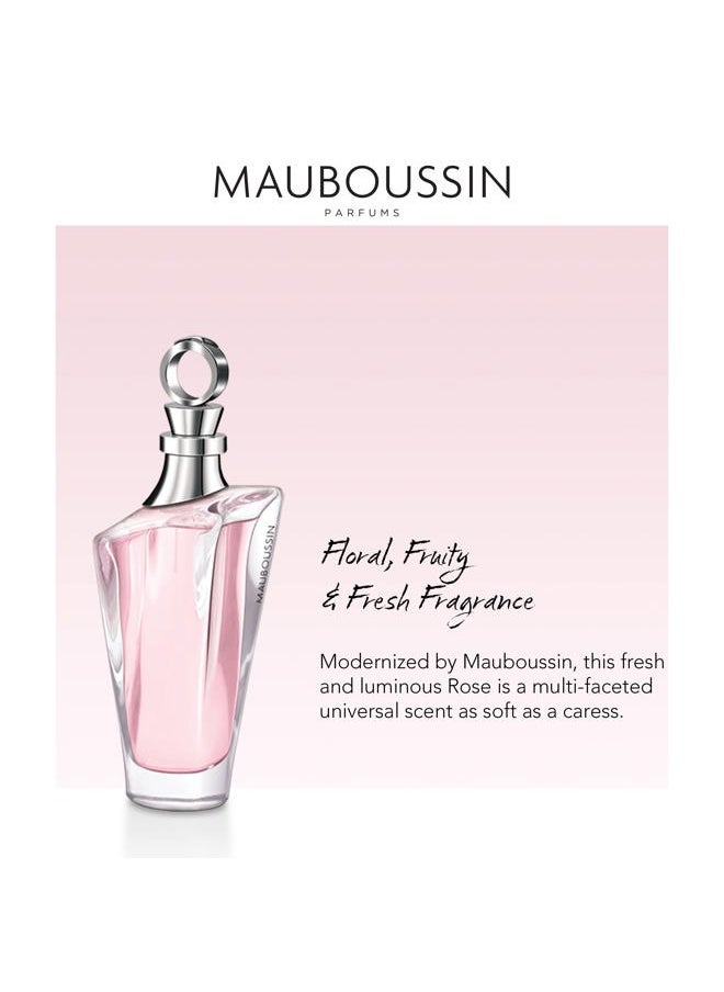 MAUBOUSSIN Rose Pour Elle 100ml (3.3 Fl Oz) - Eau de Parfum for Women - Floral, Fruity & Fresh Scents  - Image 3