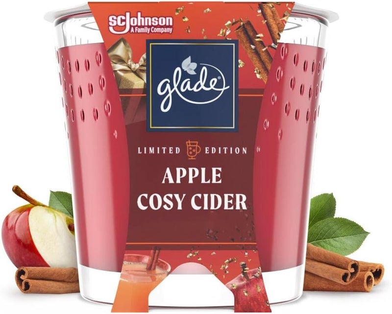 Glade Scented Candle Air Freshener Wax Candle for Aromatherapy 129 g 30 Hour Burn Time Arctic Apple Pie 1 Candle - Image 1