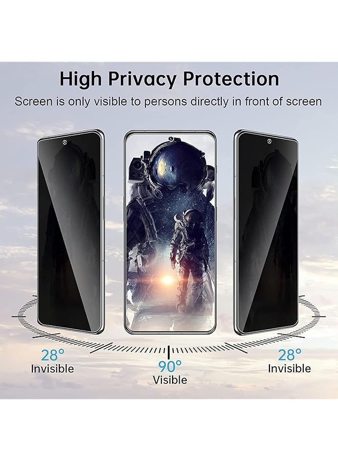 erorex 3 Pack For Honor X9A Privacy Screen Protector Anti Spy Tempered Glass Film 9H Tempered Glass Screen Replacement Anti Peep Screen Protector Film For Honor X9A Privacy - Image 3