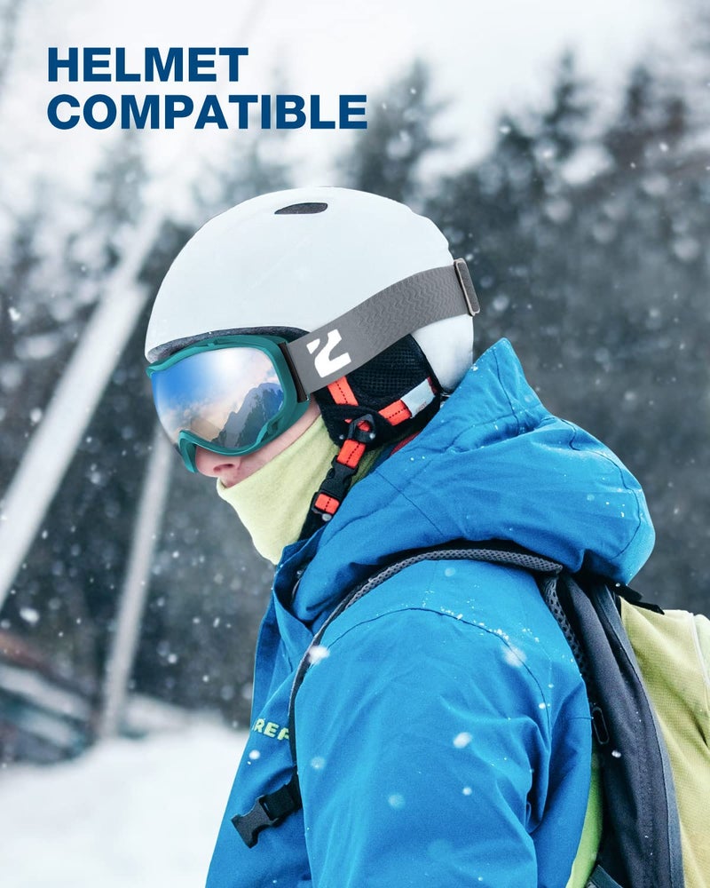 ZIONOR Lagopus Ski Snowboard Goggles UV Protection Anti fog Snow Goggles for Men Women Adult Youth - Image 5