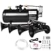 AOLIHAN Super Loud Train Horns Kit180dB Four Trumpet Truck Horns with 150 PSI Air Tank12V Air horn with 08 gallon Air Compressor Can for Truck JeepPickupSUV Black truck parallel horn kit - Image 2