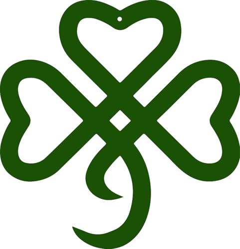RESACO St Patricks Day Decorations Shamrock Decorations Shamrock Wreath Irish Celtic Gift for St Patty's Day Lucky Shamrock Ornaments for Front Door Bathroom Laundry Room Home Office (Green) - Image 1