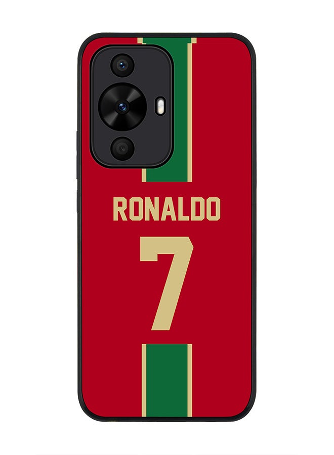 Stylizedd Rugged Black edge case for Huawei nova 12s / Huawei nova 11/ Huawei nova 12 Lite 4G,Slim fit Cover - Football Team - Portugal,Player Name - Ronaldo - Image 1