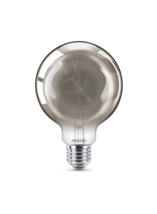 Philips Filament LED Bulb 2W Equivalent 11W, Warm G93 E27 smoky ND RF 1PF